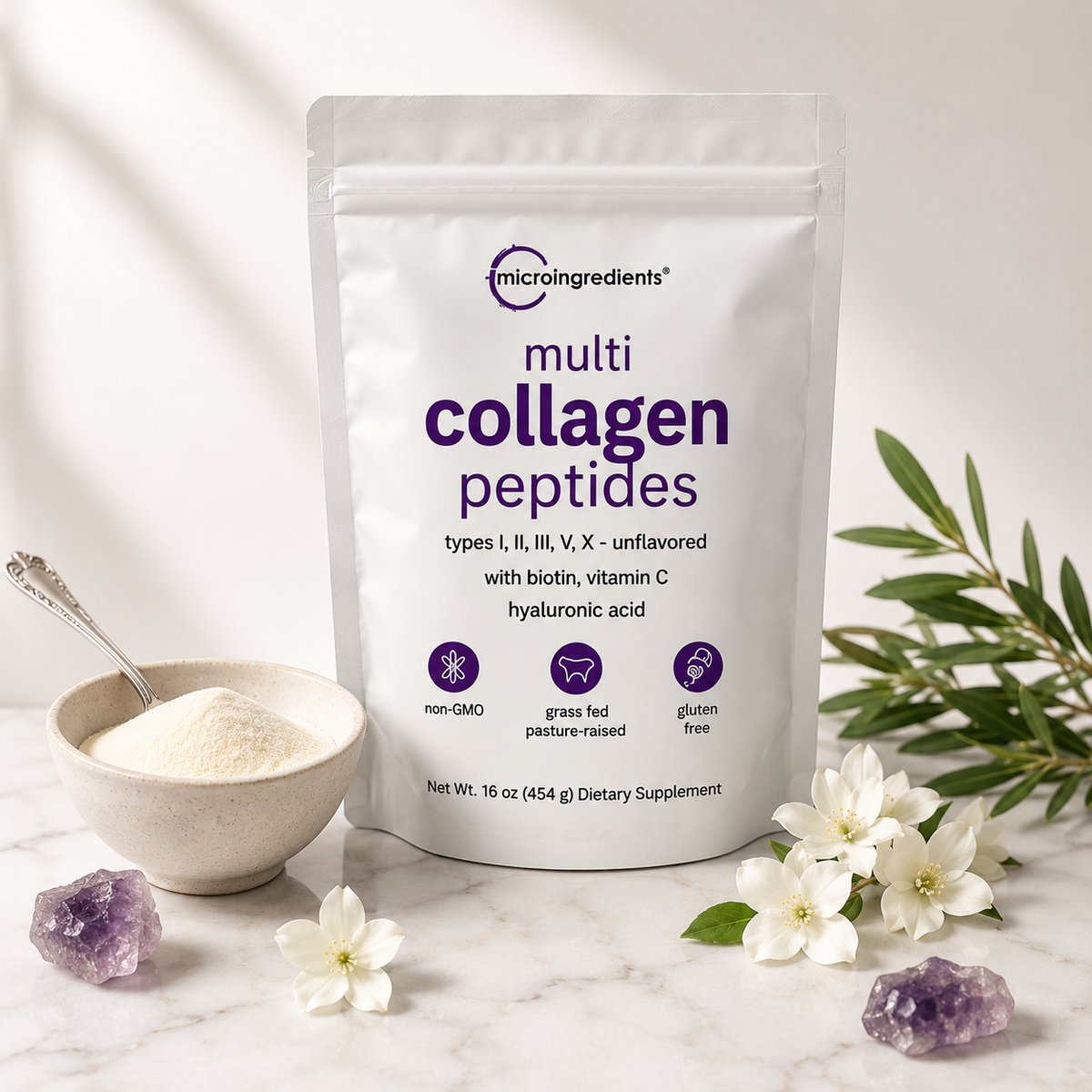 Colágeno Multifuente con Biotina y Ácido Hialurónico